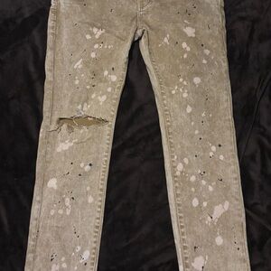 Purple Brand Men's Distressed Brown Jeans